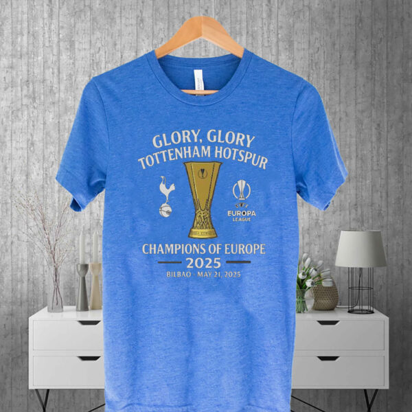 Tottenham Hotspur Europa League Champions 2025 - Football Lover T-Shirt