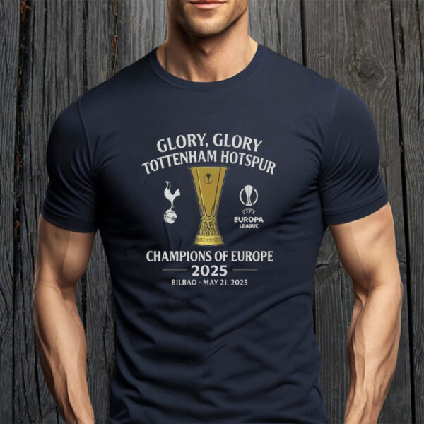 Tottenham Hotspur Europa League Champions 2025 - Football Lover T-Shirt
