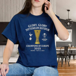 Tottenham Hotspur Europa League Champions 2025 - Football Lover T-Shirt