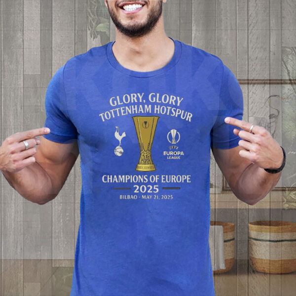 Tottenham Hotspur Europa League Champions 2025 - Football Lover T-Shirt