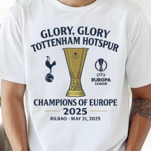 Tottenham Hotspur Europa League Champions 2025 Shirt, North London Glory T Shirts
