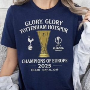Tottenham Hotspur Europa League Champions 2025 Shirt, North London Glory T Shirts