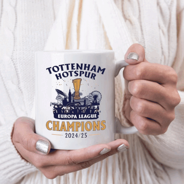 Tottenham Hotspur Europa League Champions 2025, South london Glory Mug