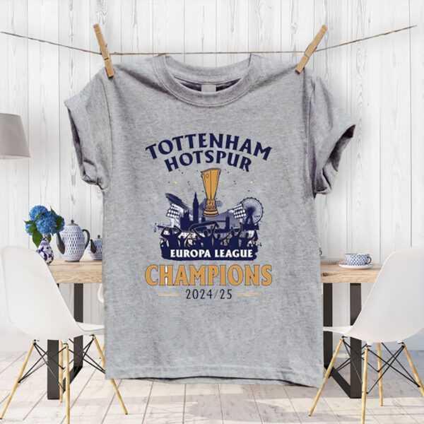 Tottenham Hotspur Europa League Champions 2025, South london Glory T-Shirt