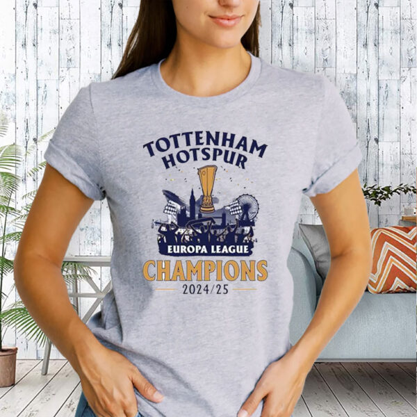 Tottenham Hotspur Europa League Champions 2025, South london Glory T-Shirt