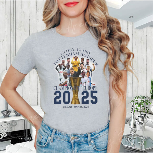 Tottenham Hotspur, Europa League Champions 2025 T-Shirt