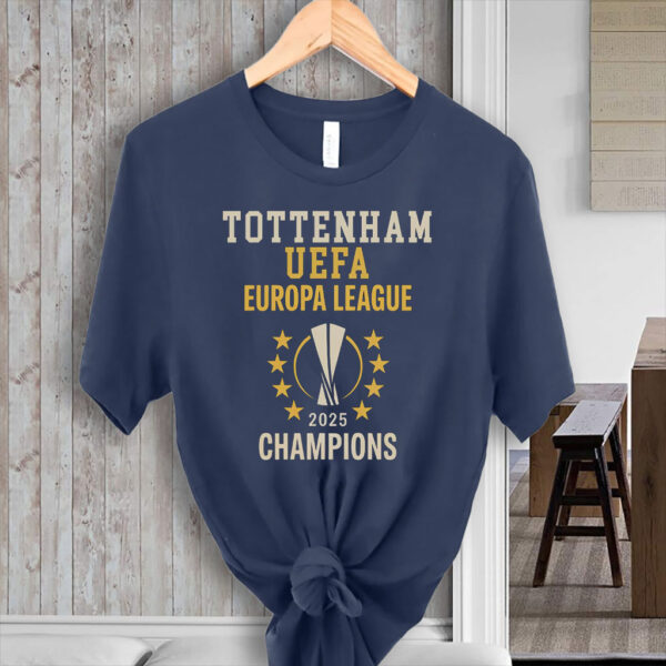Tottenham Hotspur Europa League Champions 2025, Tottenham UEFA League 2025 T-Shirt