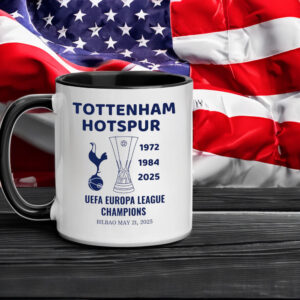 Tottenham Hotspur Europa League Champions 2025 - Tottenham Uefa League 2025, London Football Mug
