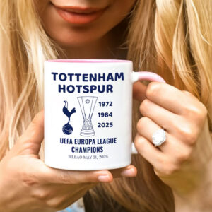 Tottenham Hotspur Europa League Champions 2025 - Tottenham Uefa League 2025, London Football Mug