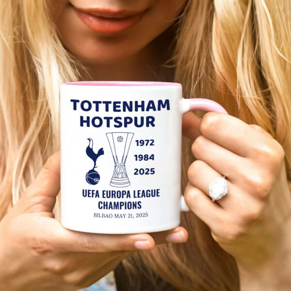 Tottenham Hotspur Europa League Champions 2025 - Tottenham Uefa League 2025, London Football Mug