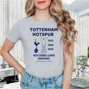 Tottenham Hotspur Europa League Champions 2025 - Tottenham Uefa League 2025, London Football T-Shirt