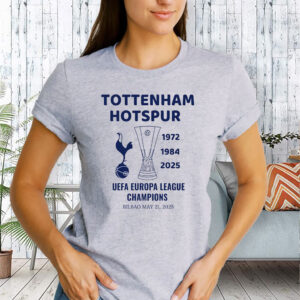 Tottenham Hotspur Europa League Champions 2025 - Tottenham Uefa League 2025, London Football T-Shirt