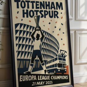 Tottenham Hotspur Europa League Champions 24/25 Poster