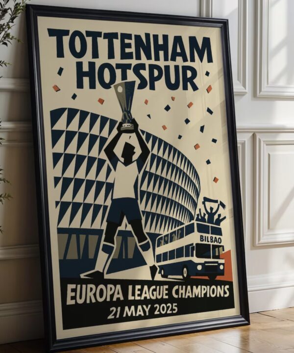 Tottenham Hotspur Europa League Champions 24/25 Poster