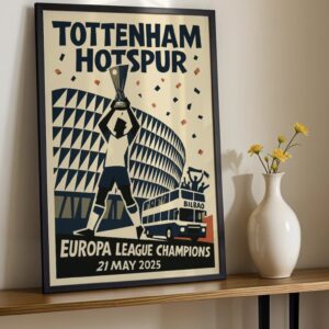 Tottenham Hotspur Europa League Champions 24/25 Poster