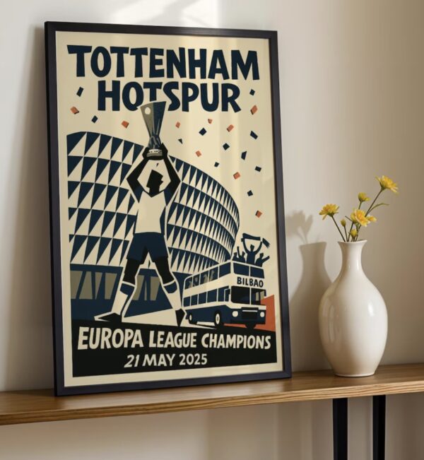 Tottenham Hotspur Europa League Champions 24/25 Poster