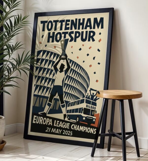 Tottenham Hotspur Europa League Champions 24/25 Poster