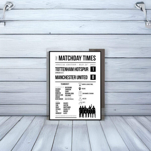 Tottenham Hotspur Europa League Winners Print Poster
