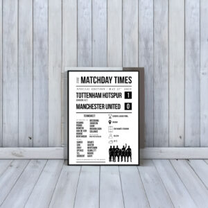 Tottenham Hotspur Europa League Winners Print Poster