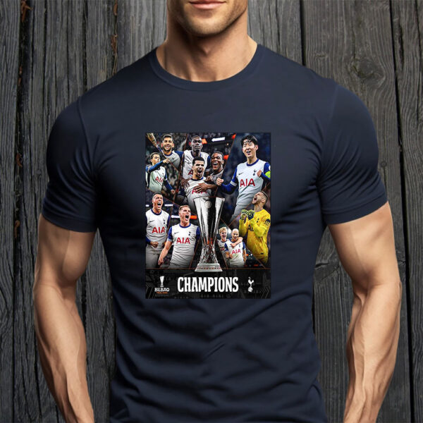 Tottenham Hotspur Is The UEFA Europa League Champions 2025 Their First Major Trophy In 17 Years T-Shirt