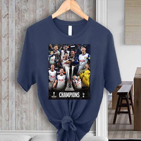 Tottenham Hotspur Is The UEFA Europa League Champions 2025 Their First Major Trophy In 17 Years T-Shirt