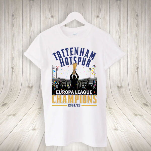 Tottenham Hotspur Spurs - Europa League Champions Winners 2025 T-Shirt