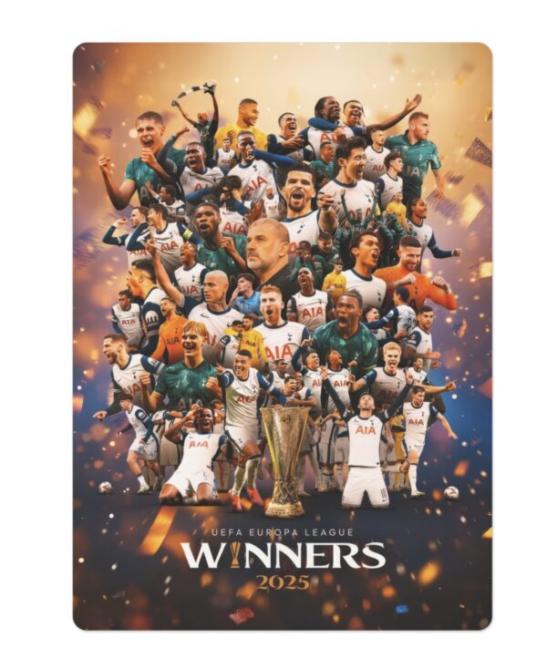 Tottenham Hotspur UEFA Europa League Champions 2024-25 Poker Cards