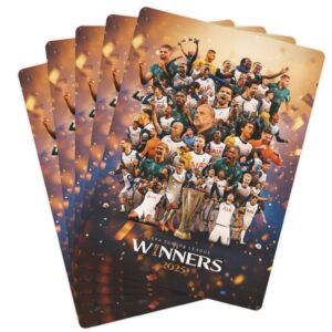 Tottenham Hotspur UEFA Europa League Champions 2024-25 Poker Cards