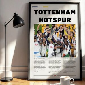Tottenham Hotspur Wooden Framed Poster