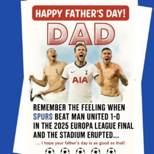 Tottenham Hotspurs 2025 UEFA Europa League Final Postcards