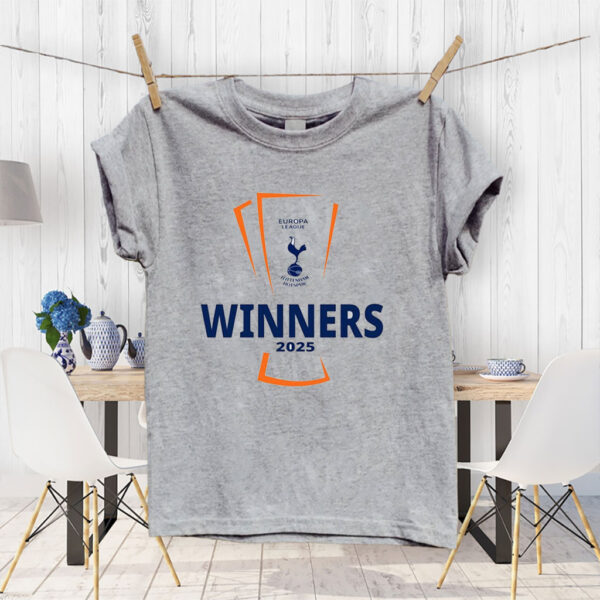 UEFA Europa League Trophy, Tottenham Hotspur 2025 Champions T-Shirt
