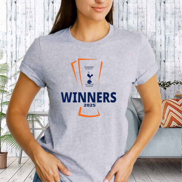 UEFA Europa League Trophy, Tottenham Hotspur 2025 Champions T-Shirt